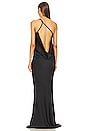 view 4 of 4 One Shoulder Bias Gown in Black