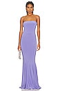 view 1 of 3 Strapless Fishtail Gown in Lilac