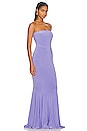 view 2 of 3 Strapless Fishtail Gown in Lilac