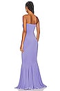 view 3 of 3 Strapless Fishtail Gown in Lilac