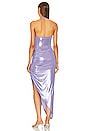 view 4 of 5 Cayla Side Drape Gown in Lilac