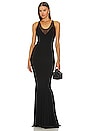 view 1 of 3 Racer Fishtail Gown in Black