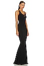 view 2 of 3 Racer Fishtail Gown in Black