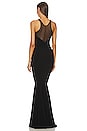 view 3 of 3 Racer Fishtail Gown in Black