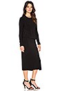 view 2 of 3 VESTIDO MIDI in Black
