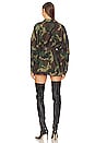 view 3 of 3 Oversized Bf Shirt Flared Mini Dress in Camo
