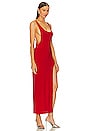 view 2 of 3 Marissa Wide Slit Gown in Red
