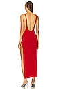 view 3 of 3 Marissa Wide Slit Gown in Red