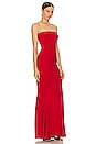 view 2 of 3 Strapless Fishtail Gown in Tiger Red
