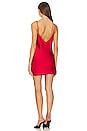 view 3 of 3 Bias Slip Mini Dress in Tiger Red