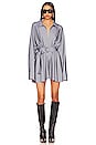 view 1 of 4 Super Oversized Shirt Flared Mini Dress in Grey