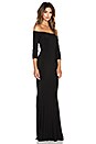 view 2 of 3 NORMA KULTURE Off The Shoulder Fishtail Gown in Black