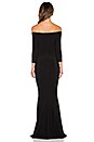 view 3 of 3 NORMA KULTURE Off The Shoulder Fishtail Gown in Black