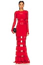 view 1 of 3 x REVOLVE Spliced Dress Fishtail Gown in Tiger Red