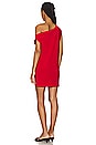view 3 of 3 Drop Shoulder Mini Dress in Tiger Red