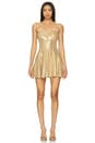 view 1 of 4 Strapless Grace Mini Dress in Gold