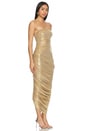 view 2 of 3 Strapless Diana Gown in Gold
