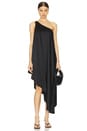 view 1 of 3 One Shoulder Diagonal Tunic in Black