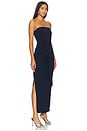 view 2 of 5 STRAPLESS ALL IN ONE SIDE SLIT 가운 in True Navy