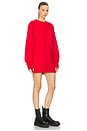 view 2 of 3 MINIVESTIDO OVERSIZED RAGLAN SLEEVE in Tiger Red