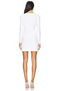 view 3 of 3 Long Sleeve Crewneck Mini Dress in Snow White