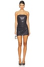 view 1 of 4 Strapless Pickleball Mini Dress in Charcoal