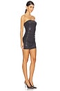 view 2 of 4 Strapless Pickleball Mini Dress in Charcoal