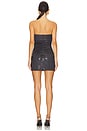 view 3 of 4 Strapless Pickleball Mini Dress in Charcoal