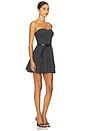 view 3 of 4 Strapless Grace Mini Dress in Dark Heather Grey