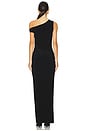 view 4 of 4 Drop Shoulder Fitted Gown in Black