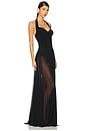 view 2 of 4 Cayla Flared Gown in Black