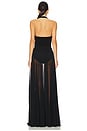 view 3 of 4 Cayla Flared Gown in Black
