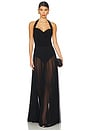 view 4 of 4 Cayla Flared Gown in Black