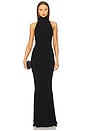 view 1 of 3 Halter Fishtail Gown in Black