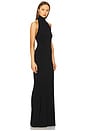 view 2 of 3 Halter Fishtail Gown in Black