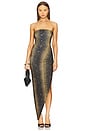 view 1 of 4 Strapless Side Drape Gown in Python