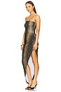 view 3 of 4 Strapless Side Drape Gown in Python