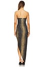 view 4 of 4 Strapless Side Drape Gown in Python