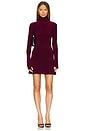 view 1 of 3 x REVOLVE Long Sleeve Turtleneck Fishtail Mini Dress in Plum