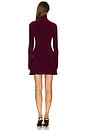 view 3 of 3 x REVOLVE Long Sleeve Turtleneck Fishtail Mini Dress in Plum