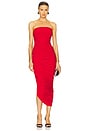 view 1 of 3 Strapless Diana Gown in Tiger Red