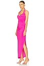 view 3 of 4 x REVOLVE Halter Sweetheart Side Drape Gown in Orchid Pink