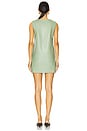 view 3 of 3 Sleeveless Mini Dress in Vintage Green