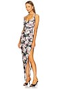 view 2 of 3 Cayla Side Drape Gown in Peony