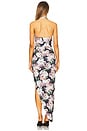 view 3 of 3 Cayla Side Drape Gown in Peony