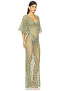 view 2 of 3 Obie Gown in Vintage Green
