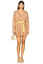view 1 of 4 Super Oversized Shirt Mini Dress in Cappuccino
