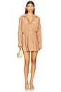 view 2 of 4 Super Oversized Shirt Mini Dress in Cappuccino