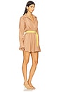 view 3 of 4 Super Oversized Shirt Mini Dress in Cappuccino
