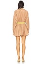 view 4 of 4 Super Oversized Shirt Mini Dress in Cappuccino